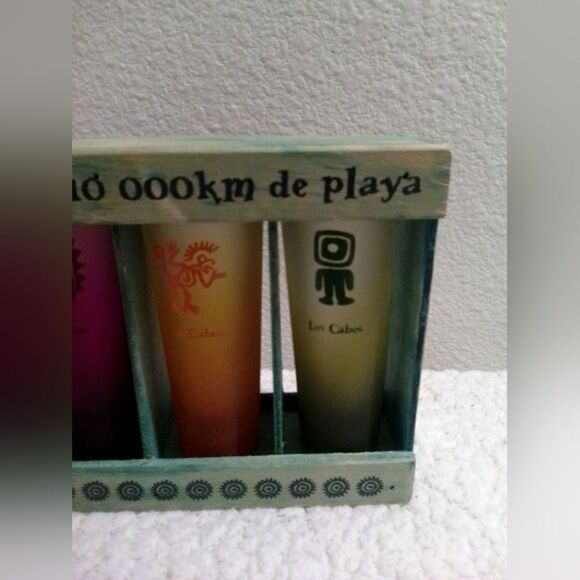 Vintage Los Cabos Ombre Shot Glass Set - Sun Design Collectible” - Picture 7 of 8